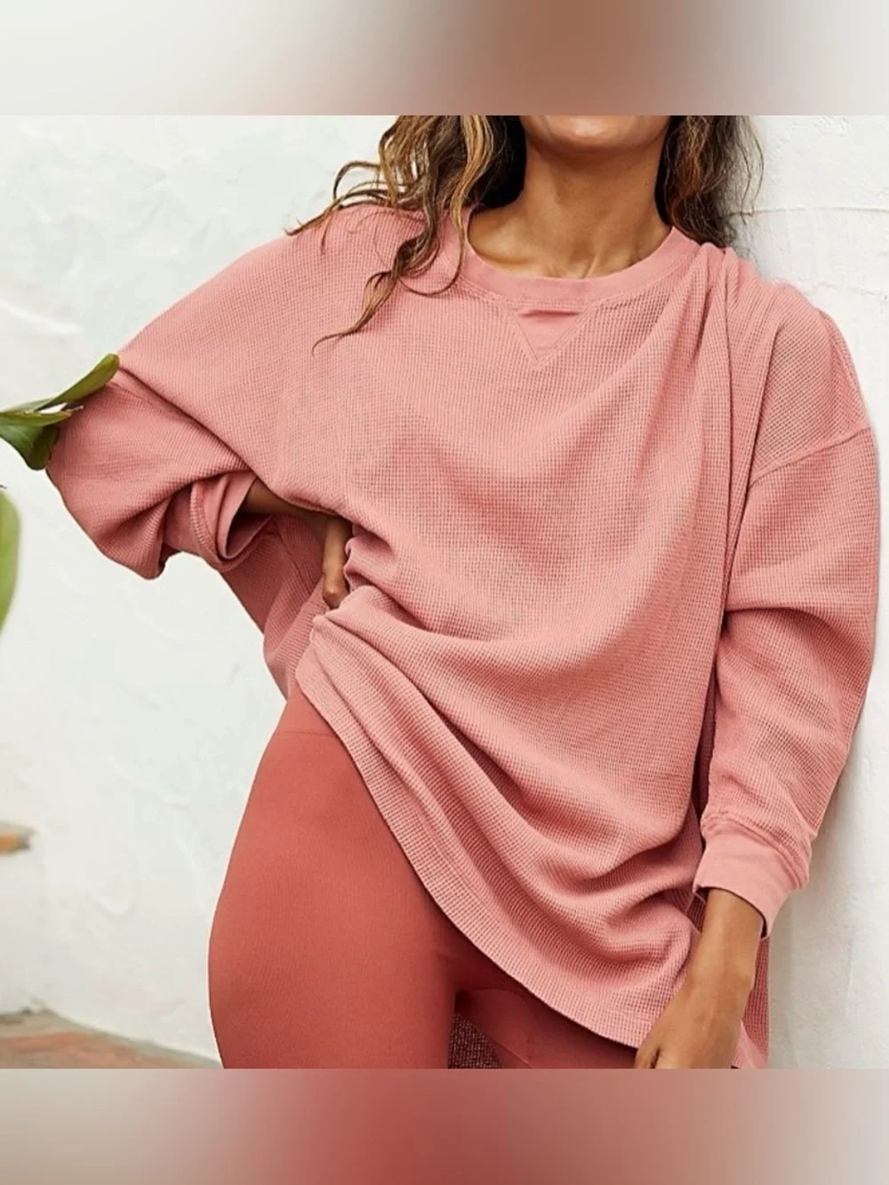 Free People Early Nights oversized thermal, medium
